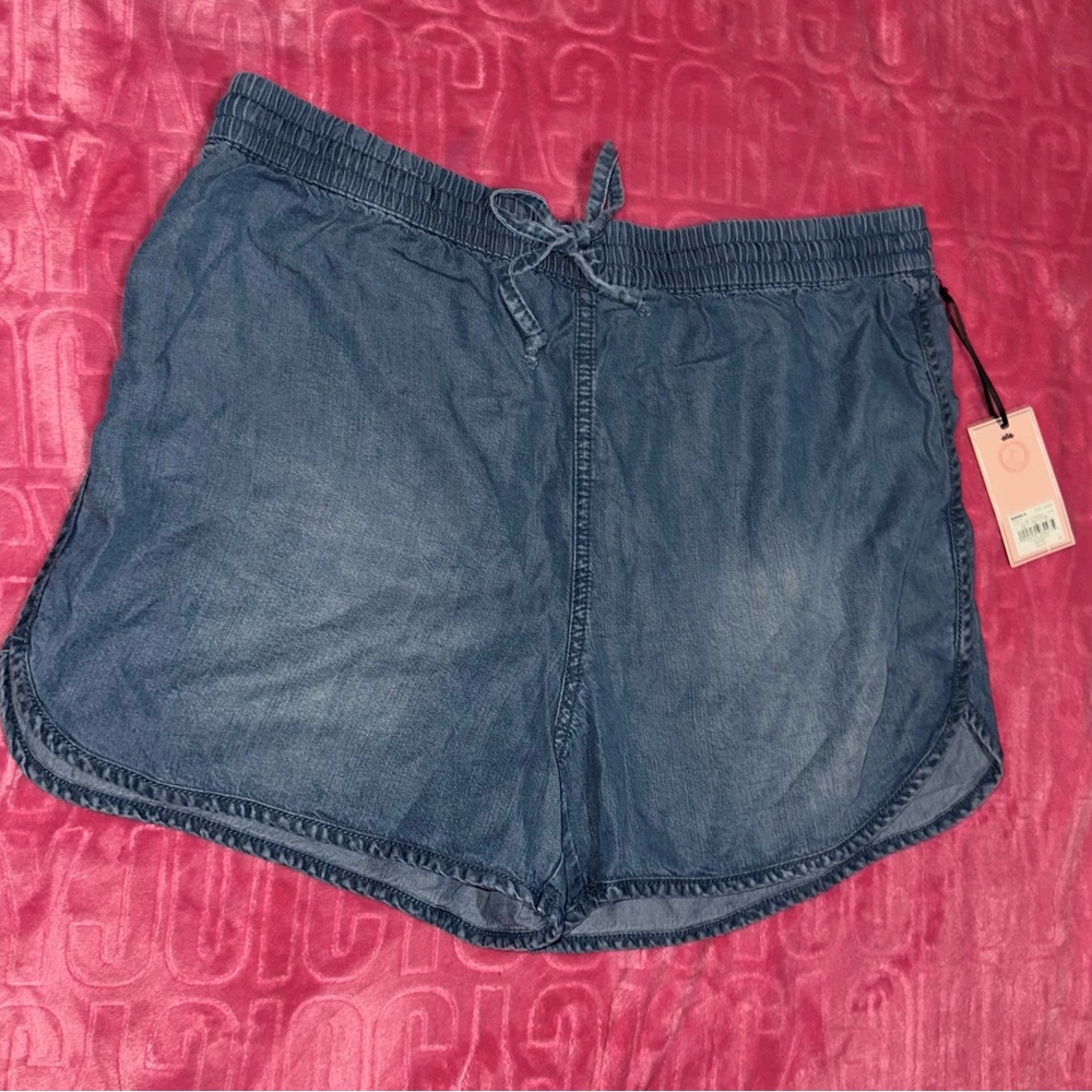 NWT Juicy Couture Denim Colored Shorts (CROSSPOSTED)